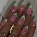 Press-On Nails Floral Design Adhesive Kit Comfortable Fit