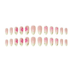 Press-On Nails Floral Design Adhesive Kit Comfortable Fit