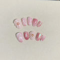 Press-On Nails Floral Design Adhesive Tabs
