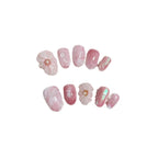 Press-On Nails Floral Design Adhesive Tabs