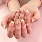 Press-On Nails Floral Design Comfort Fit & Long-Lasting