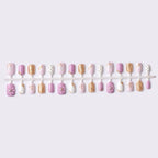 Press-On Nails Floral Design Comfort Fit & Strong Adhesive