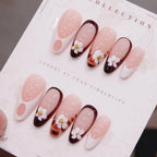 Press-On Nails Floral Design Comfortable Fit 24 Count