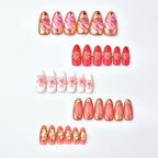 Press-On Nails Floral Design Durable & Easy Application