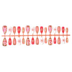 Press-On Nails Floral Design Durable & Easy Application