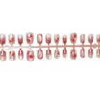 Press-On Nails Floral Design Durable Multiple Sizes