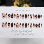 Press-On Nails Floral Design Durable & Reusable
