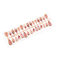 Press-On Nails Floral Design Easy Application