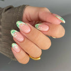 Press-On Nails Floral Design & Easy Application