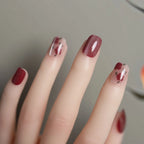 Press-On Nails Floral Design & Easy Application