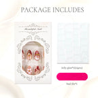 Press-On Nails Floral Design Easy Application
