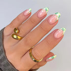Press-On Nails Floral Design & Easy Application
