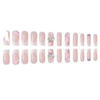 Press-On Nails Floral Design Easy Application