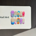 Press-On Nails Floral Design Easy Application