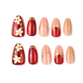 Press-On Nails Floral Design Easy Application