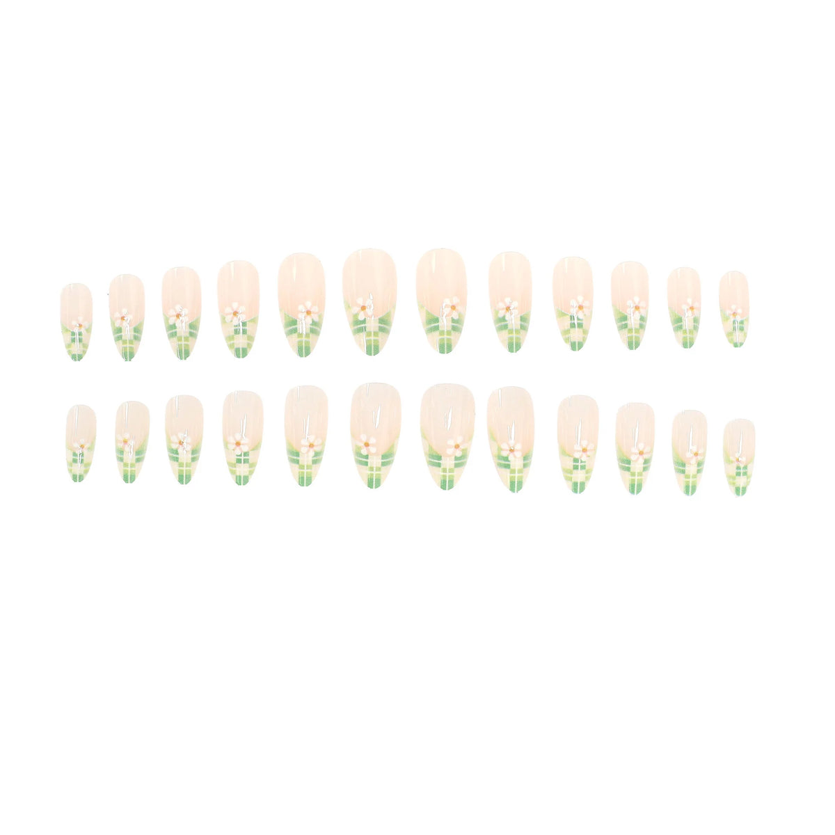 Press-On Nails Floral Design & Easy Application