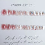 Press-On Nails Floral Design Easy Application & Comfortable Fit