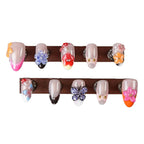 Press-On Nails Floral Design Easy Application & Long-Lasting