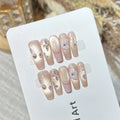 Press-On Nails Floral Design Easy Application & Long-Lasting Wear