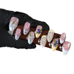 Press-On Nails Floral Design Easy Application & Long-Lasting Wear