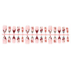 Press-On Nails Floral Design Easy Apply & Long-Lasting