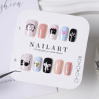 Press-On Nails Floral Design Full-Cover Multiple Sizes