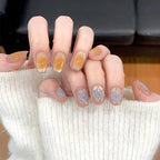 Press-On Nails Floral Design Full-Cover Multiple Sizes