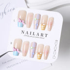 Press-On Nails Floral Design Full-Cover Multiple Sizes