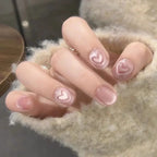 Press-On Nails Floral Design Full-Cover Multiple Sizes