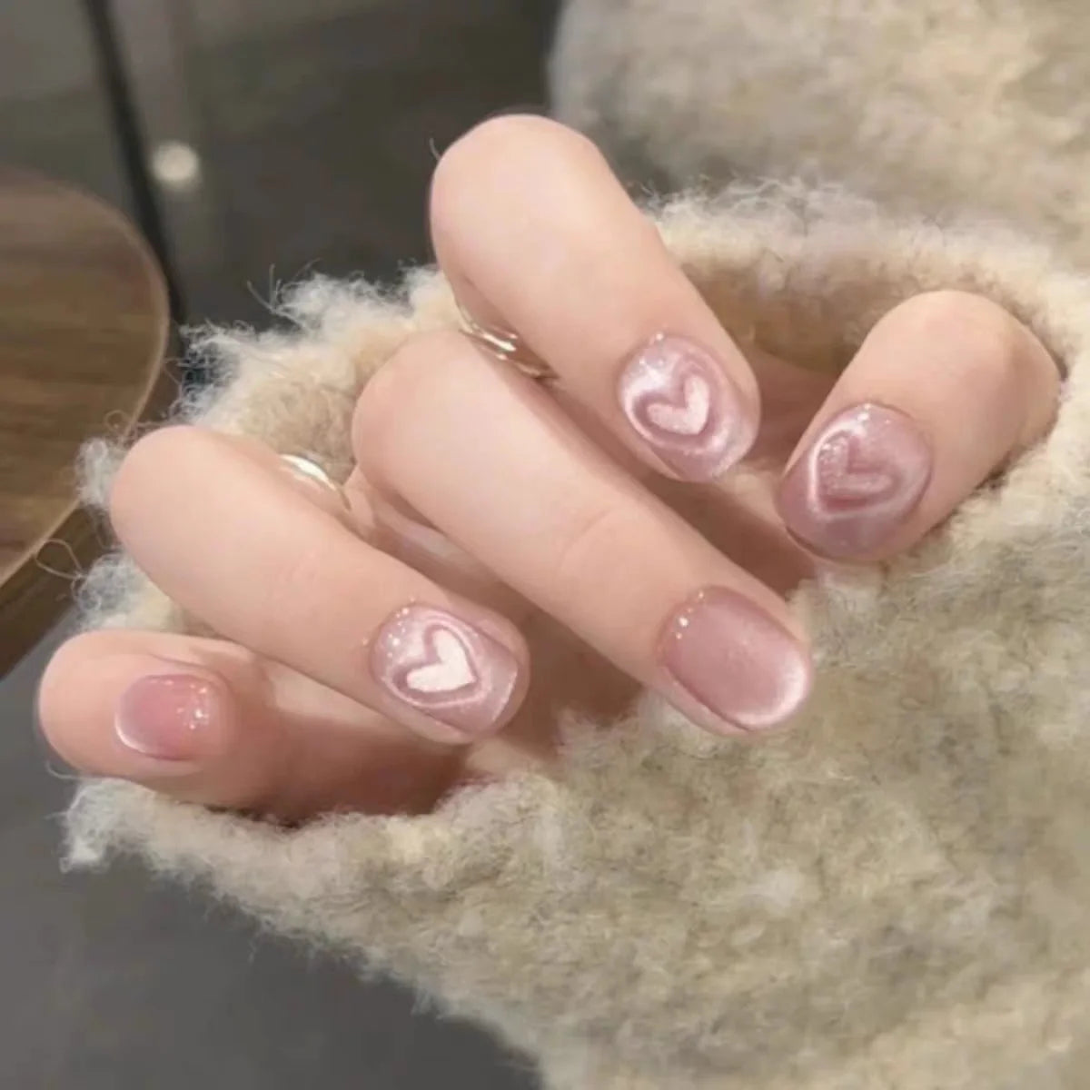 Press-On Nails Floral Design Full-Cover Multiple Sizes