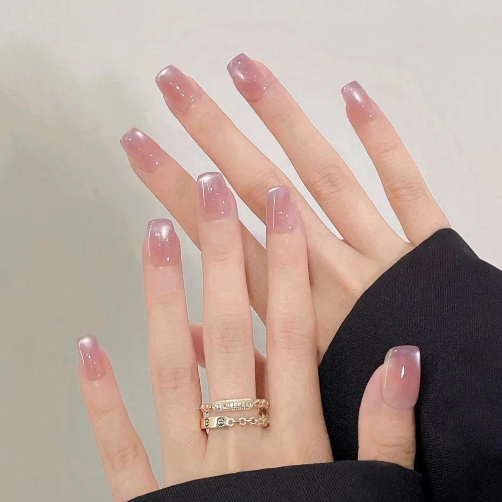Press-On Nails Floral Design Full-Cover Multiple Sizes