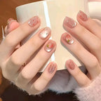 Press-On Nails Floral Design Full-Cover Multiple Sizes