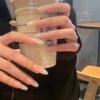 Press-On Nails Floral Design Full-Cover Multiple Sizes