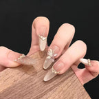 Press-On Nails Floral Design Full-Cover Multiple Sizes