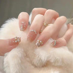 Press-On Nails Floral Design Full-Cover Multiple Sizes