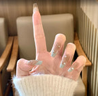 Press-On Nails Floral Design Full-Cover Multiple Sizes