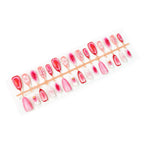 Press-On Nails Floral Design Glue-Free & Lightweight