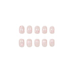 Press-On Nails Floral Design Long-Lasting 24 Pieces