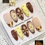 Press-On Nails Floral Design Long-Lasting Wear