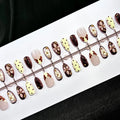 Press-On Nails Floral Design Long-Lasting Wear