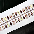 Press-On Nails Floral Design Long-Lasting Wear