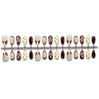 Press-On Nails Floral Design Long-Lasting Wear