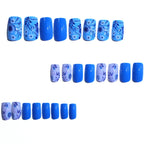 Press-On Nails Floral Design & Multiple Sizes