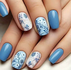 Press-On Nails Floral Design & Multiple Sizes