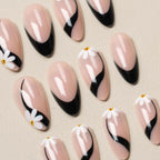 Press-On Nails Floral Design No Glue