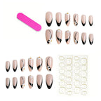 Press-On Nails Floral Design No Glue