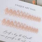 Press-On Nails Floral Design No Glue & Reusable