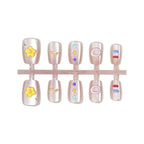 Press-On Nails Floral Design Peel And Press Multiple Sizes
