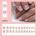Press-On Nails Floral Design Peel-And-Stick