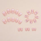 Press-On Nails Floral Design Peel-And-Stick